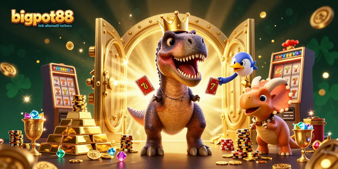 Permainkan slot di bigpot88 link alternatif terbaru bersama T-Rex yang lucu dan teman-teman dinosaurusnya.