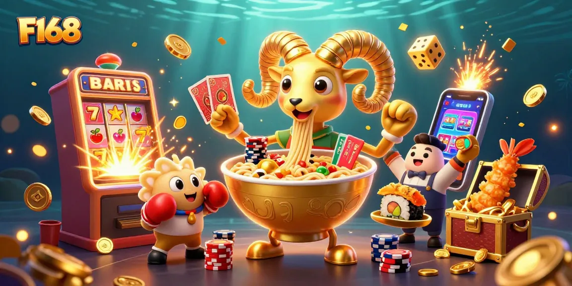 Experience F168's vibrant casino world with exciting characters and dynamic gaming elements.