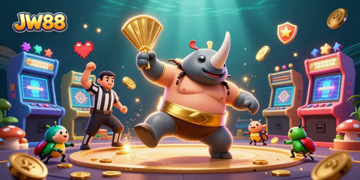 Experience big wins at JW88 with an action-packed casino scene combining vibrant gaming elements.