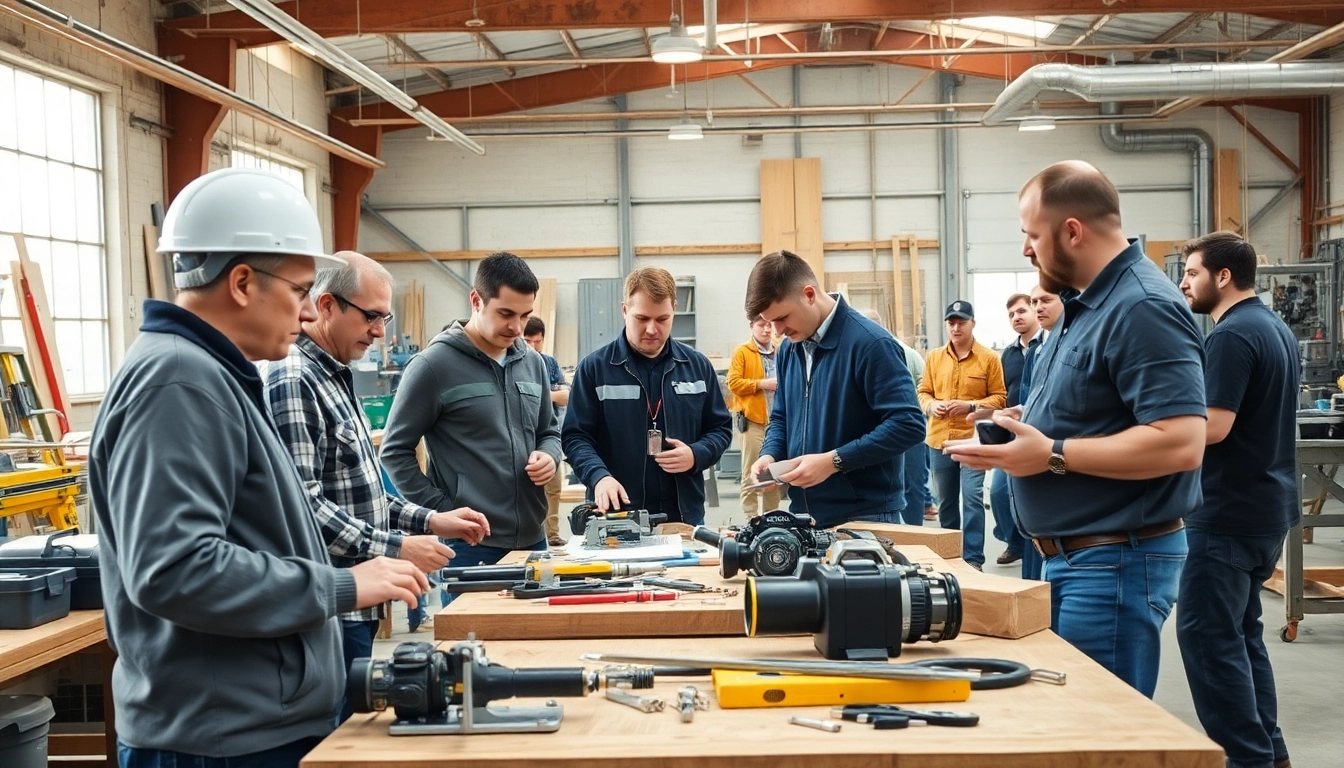Engaging in a construction apprenticeship san antonio training session with diverse participants.