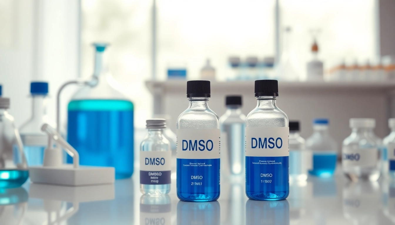 DMSO order solutions displayed in a professional lab environment conveying trust and quality.