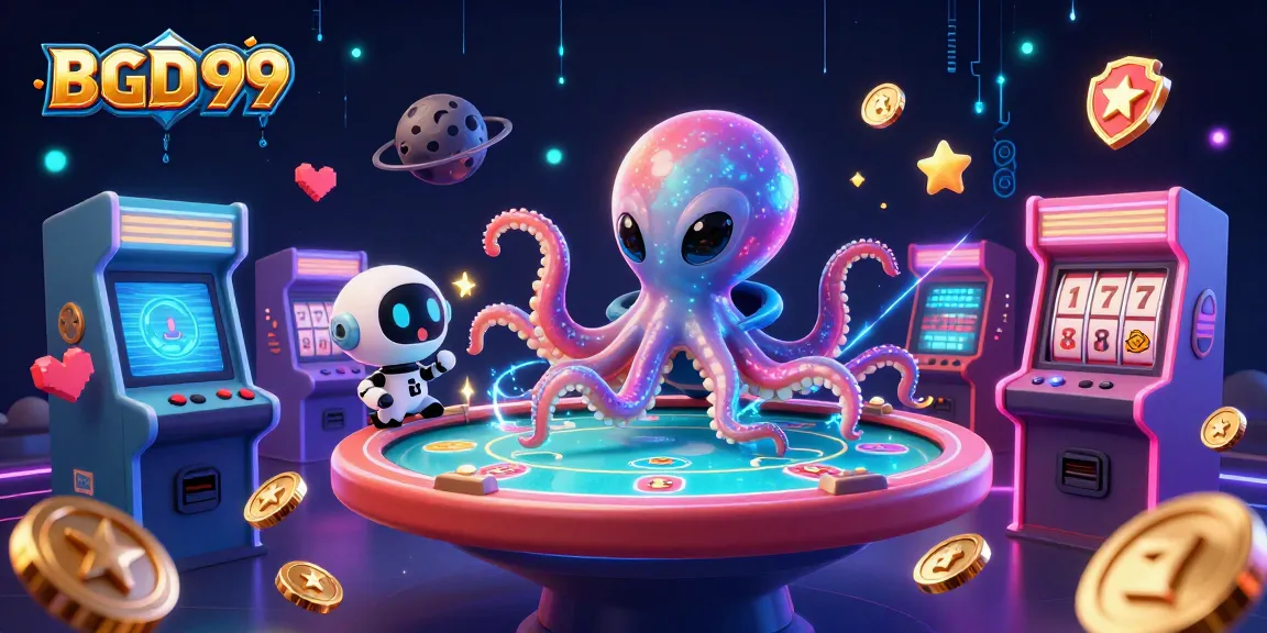 Experience vibrant gameplay with BGD 99’s dynamic 3D casino scene featuring a holographic poker table.