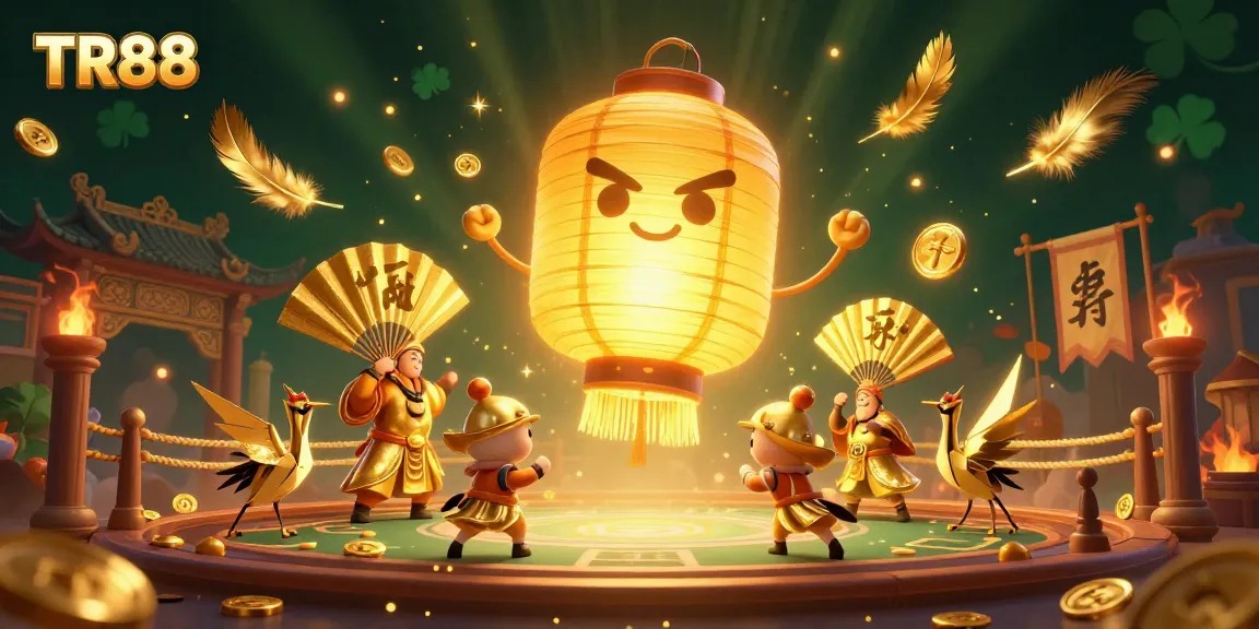 Experience thrilling games at TR88 with a vibrant casino scene filled with spirits and golden symbols.