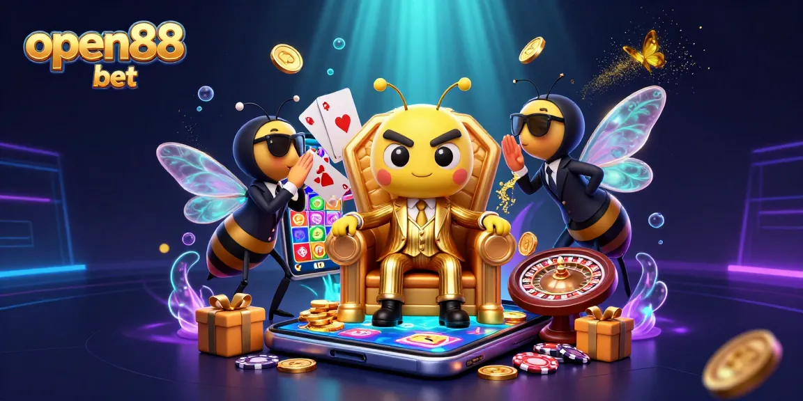 Engage with open88 bet as you experience vibrant slots and gold coins in an exciting casino scene.
