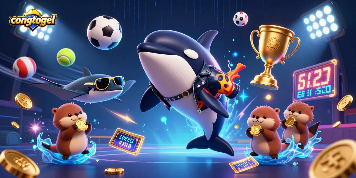Experience thrilling gaming with congtogel in a vibrant, action-packed casino scene.