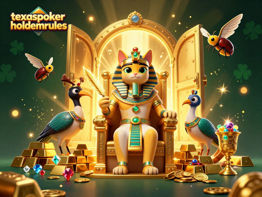 Engage in the exciting world of texaspokerholdemrules with unique characters and vibrant casino elements.