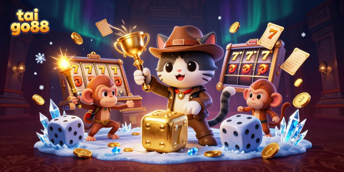 Play tai go88 and win big with slot reels and golden artifacts in an exhilarating casino adventure.